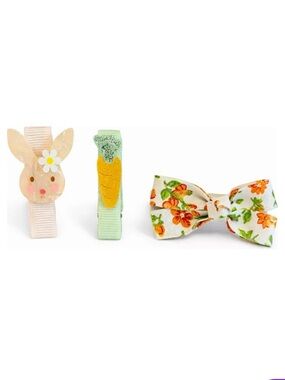 Little Bunny & Carrot Kids Hair Clip Set